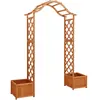 vidaXL Pergola de jardin avec jardinière Bois pin massif