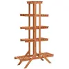 vidaXL Support pour plantes 83x25x132 cm Bois de sapin massif
