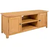vidaXL Meuble TV 110x35x44 cm Bois de chêne massif