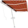 vidaXL Auvent manuel rétractable sur pied 600x300 cm Orange et marron