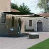 vidaXL Auvent manuel rétractable avec LED 600x300 cm Anthracite