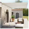 vidaXL Auvent manuel rétractable sur pied 350x250 cm Crème