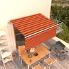vidaXL Auvent Rétractable 300x250 cm - Orange/Marron