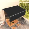 vidaXL Auvent manuel rétractable avec store 4,5x3 m Anthracite