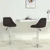 vidaXL Tabourets de bar lot de 2 noir similicuir
