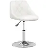 vidaXL Chaise de salle à manger Blanc Similicuir