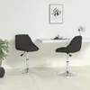 vidaXL Chaises à manger lot de 2 noir similicuir