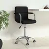 Chaise pivotante de bureau Noir Tissu vidaXL
