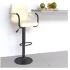 vidaXL Tabouret de bar Crème Tissu