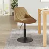 vidaXL Vidaxl Tabouret De Bar Marron Velours