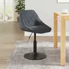 vidaXL Tabouret de bar Gris foncé Velours