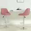 vidaXL Tabourets de bar lot de 2 rose velours