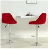 vidaXL Tabourets de bar lot de 2 rouge bordeaux velours