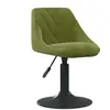 Non communiqué vidaXL Tabouret de bar Vert clair Velours