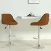 vidaXL Tabourets de bar lot de 2 marron velours