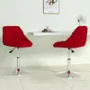 Non communiqué vidaXL Chaises à dîner pivotantes 2 pcs Rouge bordeaux Velours