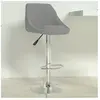vidaXL Tabouret de bar Gris clair Velours