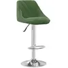 vidaXL Tabouret de bar Vert foncé Velours