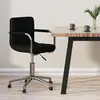 vidaXL Vidaxl Chaise Pivotante De Bureau Noir Tissu