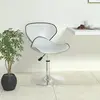 vidaXL Tabouret de bar Blanc Similicuir