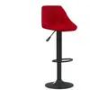 Tabouret de bar Rouge bordeaux Velours