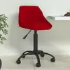 VIDAXL Chaise de salle à manger Rouge bordeaux Velours