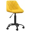 Non communiqué vidaXL Chaise de salle à manger Jaune moutarde Velours