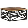 vidaXL Table basse 68x68x35 cm Bois de récupération massif