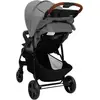 vidaXL Poussette pour bébé 2-en-1 Gris clair Acier