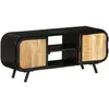 vidaXL Meuble TV 110x30x45 cm Bois de manguier brut