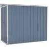 vidaXL Abri de jardin mural Gris 118x194x178 cm Acier galvanisé