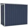 vidaXL Abri de jardin mural Anthracite 118x194x178 cm Acier
