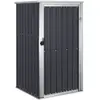 vidaXL Abri à outils de jardin anthracite 88x89x161 cm acier galvanisé