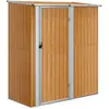 vidaXL Abri de jardin 180,5x97x209,5 cm acier galvanisé aspect bois