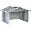 vidaXL Abri pour robot de jardin 92x97x63 cm Acier galvanisé Gris