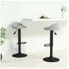 vidaXL Tabourets de bar lot de 2 gris clair velours