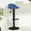 vidaXL Vidaxl Tabouret De Bar Bleu Velours