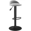 vidaXL Tabouret de bar Gris clair Velours