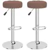 VIDAXL Tabourets de bar lot de 2 marron tissu