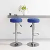 Non communiqué vidaXL Tabourets de bar 2 pcs Bleu Tissu