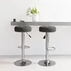 vidaXL Tabourets de bar lot de 2 noir tissu