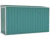 vidaXL Abri de jardin mural Vert 118x288x178 cm Acier galvanisé