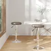 vidaXL Tabourets de bar 2 pcs Marron Similicuir