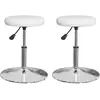 vidaXL Chaises à manger lot de 2 blanc similicuir