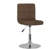 vidaXL Tabouret de bar pivotant Marron Tissu