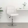 Vidaxl - Tabouret de bar Blanc Similicuir Blanc