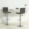 vidaXL Tabourets de bar lot de 2 gris foncé velours