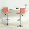 vidaXL Tabourets de bar lot de 2 rose velours