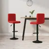 vidaXL Tabourets de bar lot de 2 rouge bordeaux velours