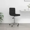 vidaXL Chaise pivotante de bureau Noir Tissu